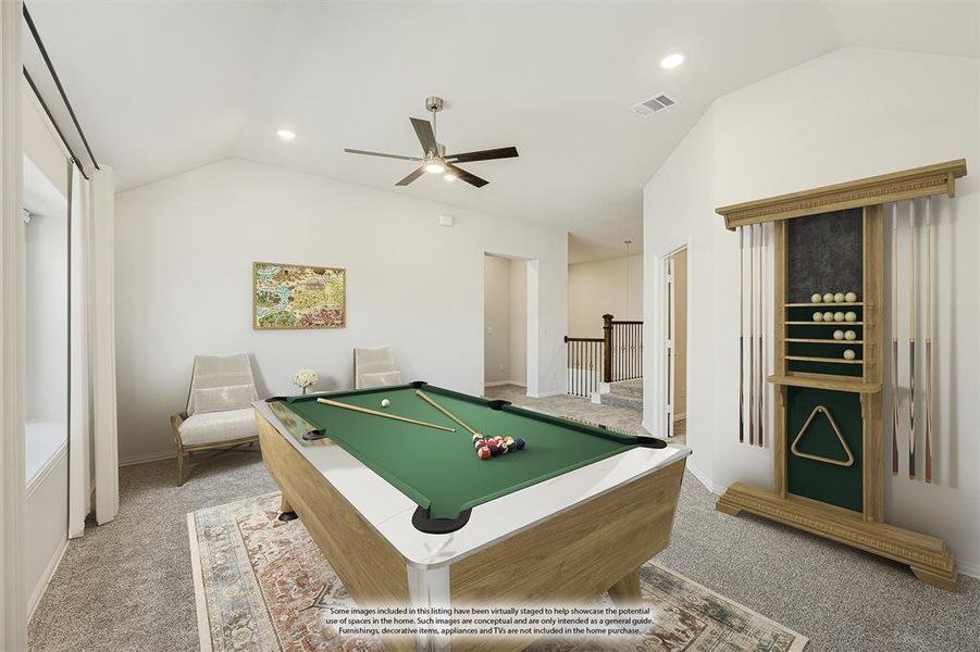 Furnished interior view inside a new home in Legacy Ranch Classic 60, Melissa (Image 7).