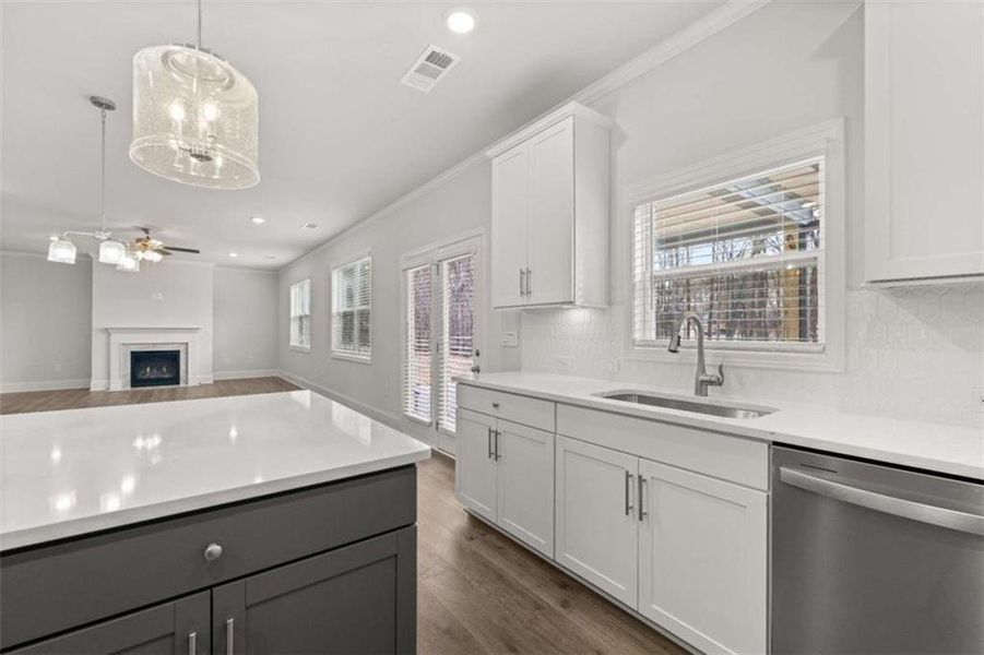 Furnished interior view inside a new home in Holland Estates, Powder Springs (Image 8).