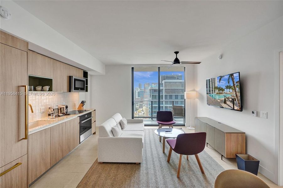 Furnished interior view inside a new home in Natiivo Miami, Miami (Image 14).