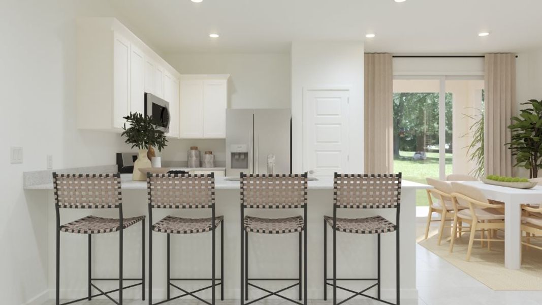 Kitchen center island seating