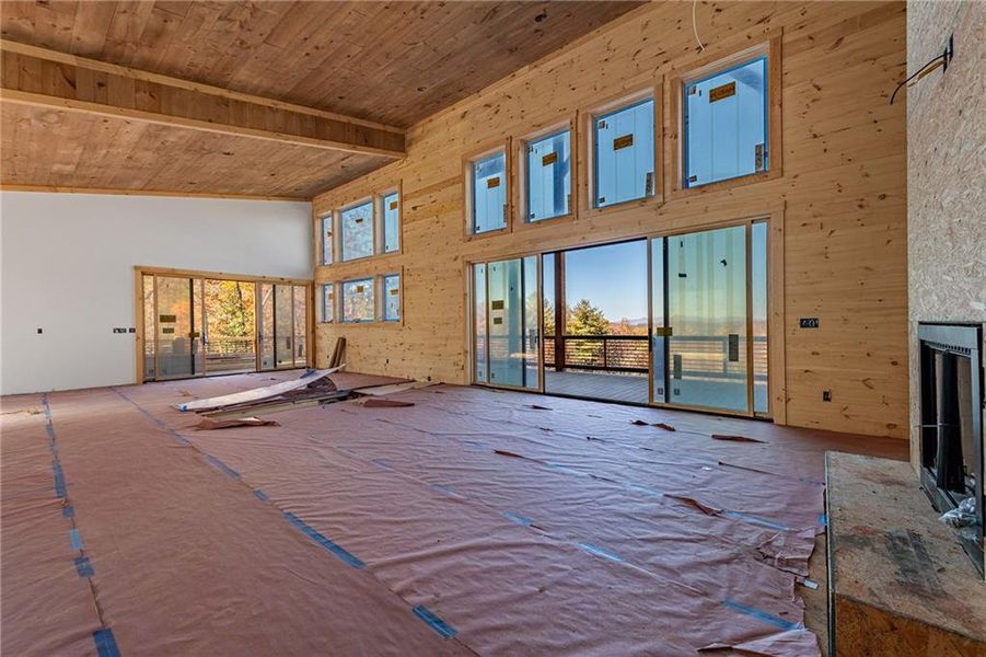 In-progress construction of a new home in , Blue Ridge, GA (Image 31).