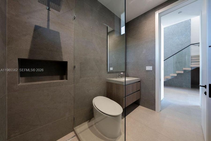 Furnished interior view inside a new home in , Miami (Image 13).