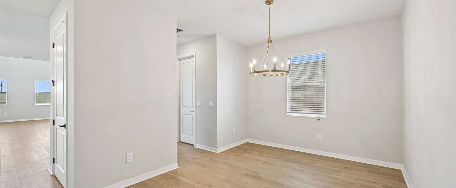 Dining room located off the foyer - Representative images and renderings are for illustrative purposes Dining room located off the foyer - Representative images and renderings are for illustrative purposes