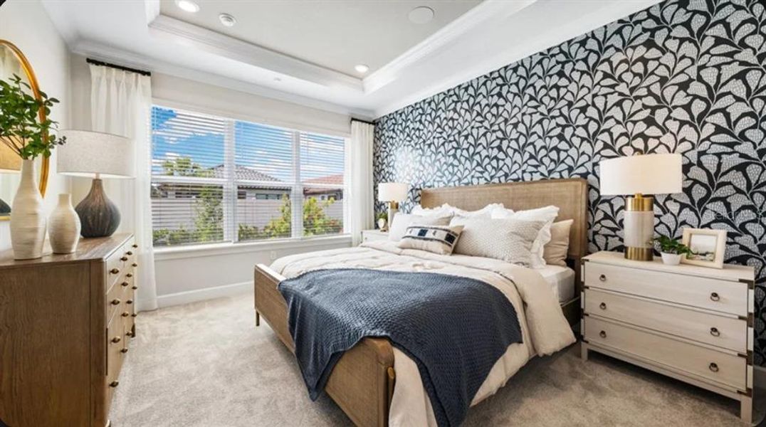 Furnished interior view inside a new home in Esplanade at Wiregrass Ranch, Wesley Chapel (Image 14).