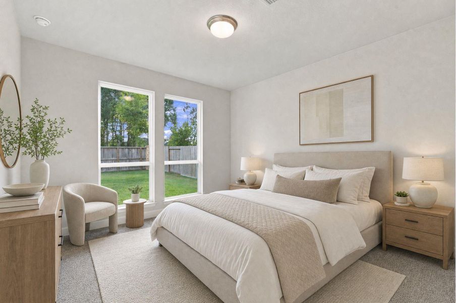 Furnished interior view inside a new home in The Highlands, Porter (Image 9).