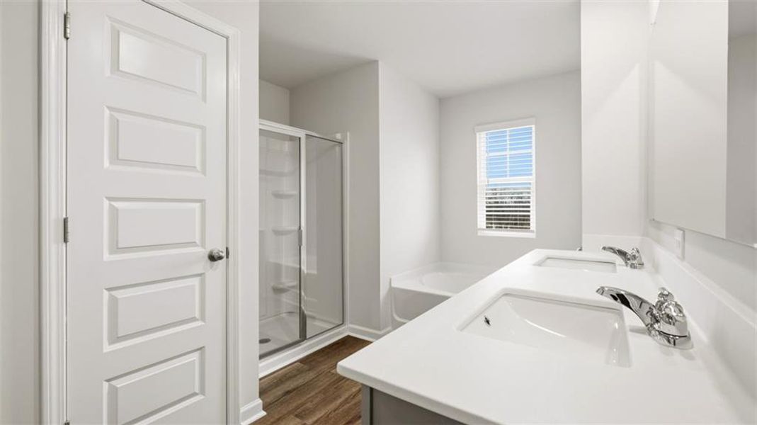 Furnished interior view inside a new home in Jackson Landing, Jefferson (Image 4).