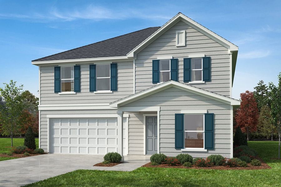 Representative exterior photo of a completed home built from the 3147 by KB Home in Cottages at Clovis Point, Kings Mountain, NC (Image 6).