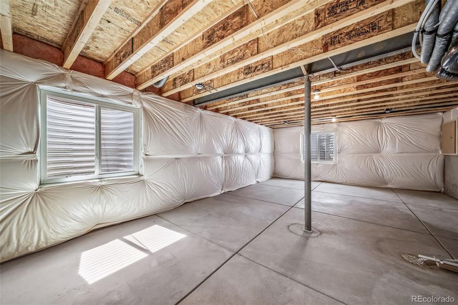 In-progress construction of a new home in Thompson River Ranch, Johnstown, CO (Image 39).