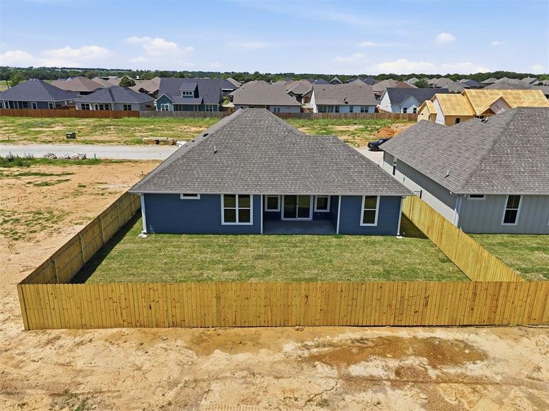 Exterior details and patio area of a home in , Tolar (Image 32).