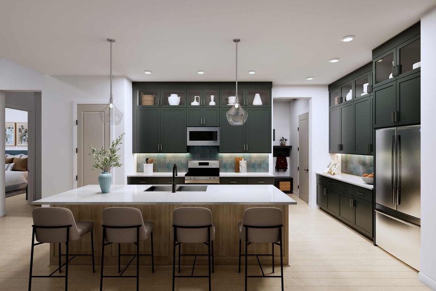 Representative furnished interior of a home built from the The Mccamey by David Weekley Homes in La Cima, San Marcos (Image 4).