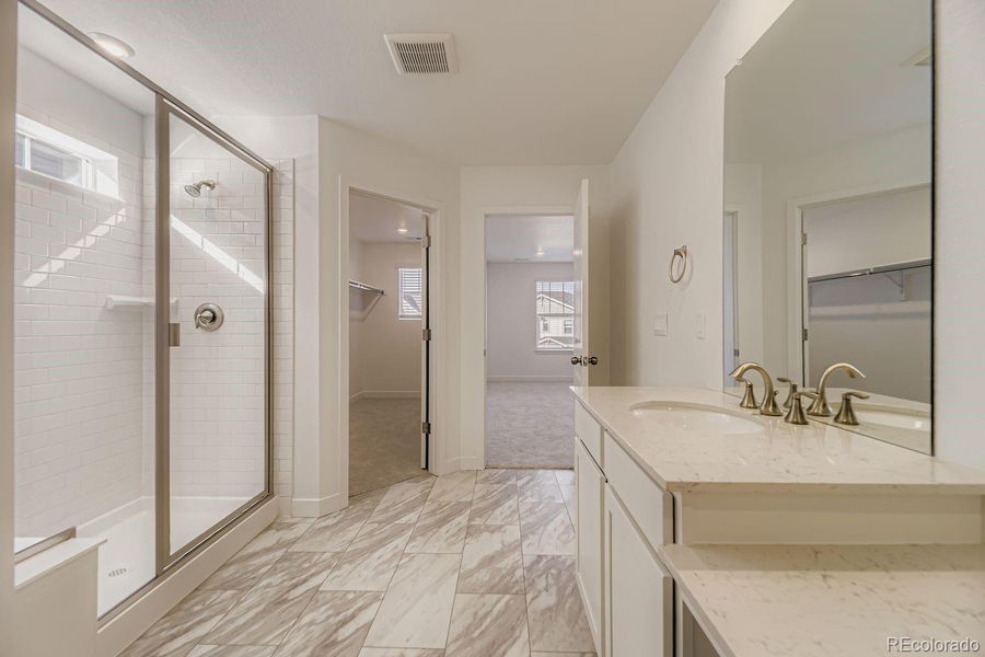 Furnished interior view inside a new home in Newlin Crossing: The Monarch Collection, Parker (Image 6). Furnished interior view inside a new home in Newlin Crossing: The Monarch Collection, Parker (Image 6).