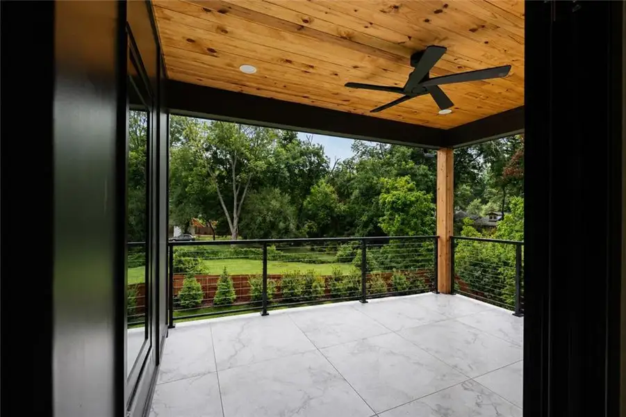Exterior details and patio area of a home in , Atlanta (Image 3). Exterior details and patio area of a home in , Atlanta (Image 3).