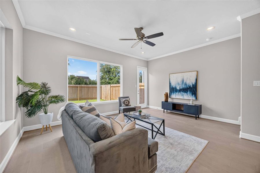 Furnished interior view inside a new home in , Houston (Image 29).