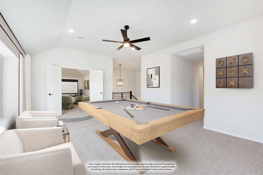 Furnished interior view inside a new home in Hampton Park, Glenn Heights (Image 13).