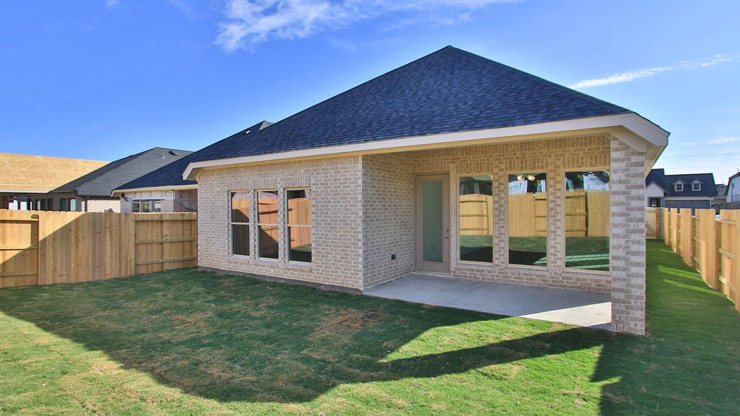 Exterior details and patio area of a home in Audubon, Magnolia (Image 3). Exterior details and patio area of a home in Audubon, Magnolia (Image 3).