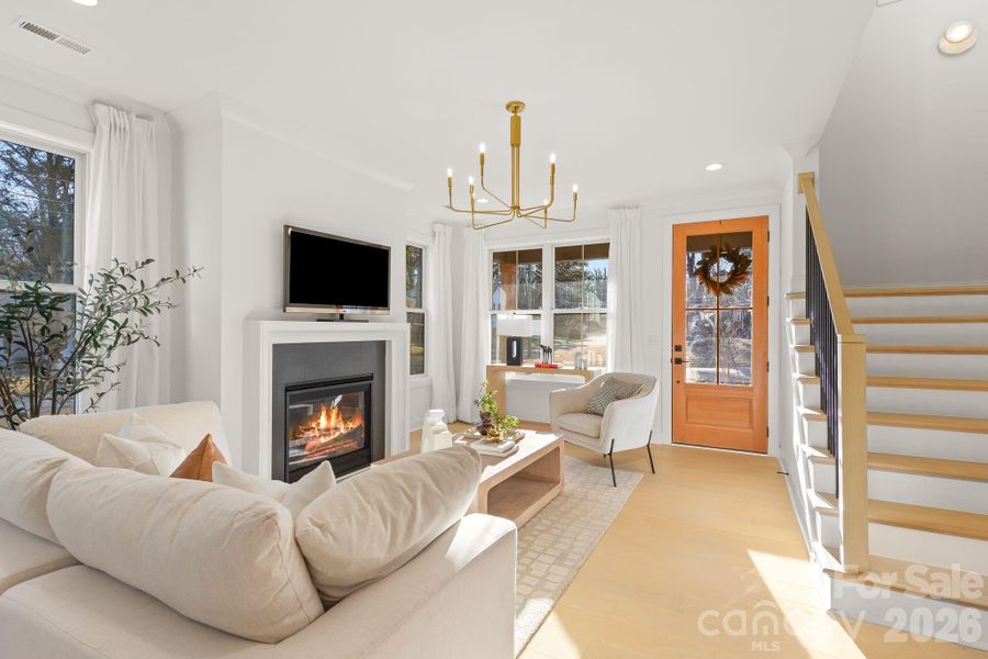 Furnished interior view inside a new home in , Charlotte (Image 10).