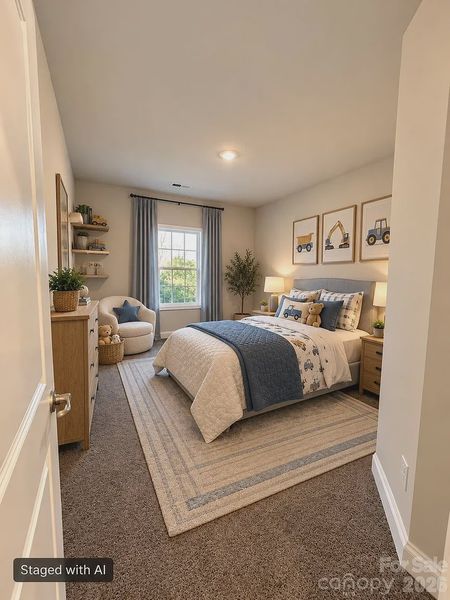 2913 Waterford Lane in Crystal Village. Built by Adams Homes - Affordable NC Home 2100 Square Feet - Bedroom