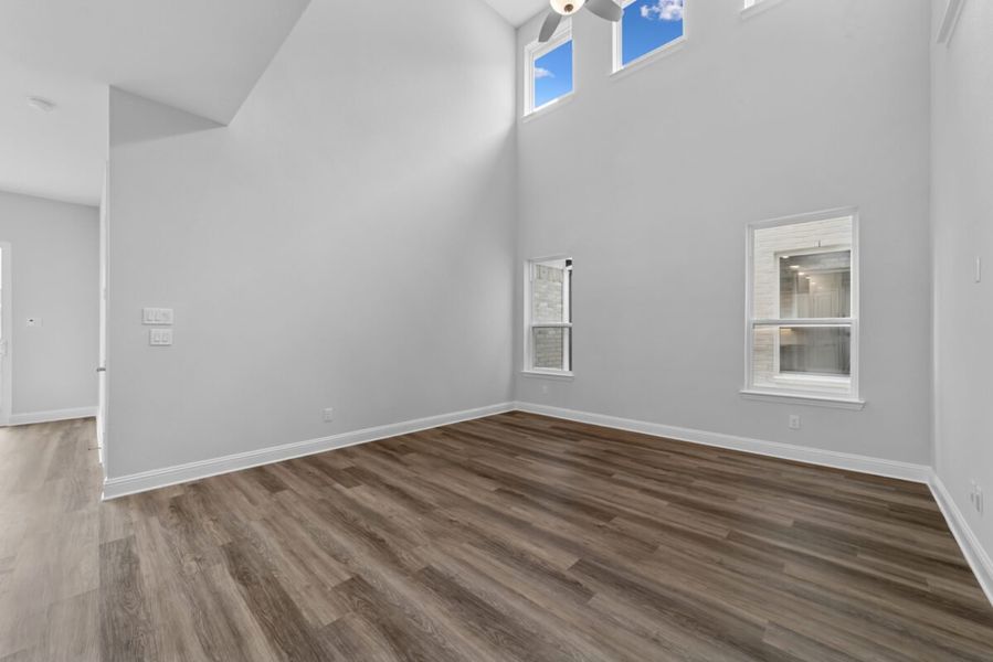Representative unfurnished interior of a home built from the Duets D419 by Landon Homes in Lexington Frisco, Frisco (Image 13). Representative unfurnished interior of a home built from the Duets D419 by Landon Homes in Lexington Frisco, Frisco (Image 13).