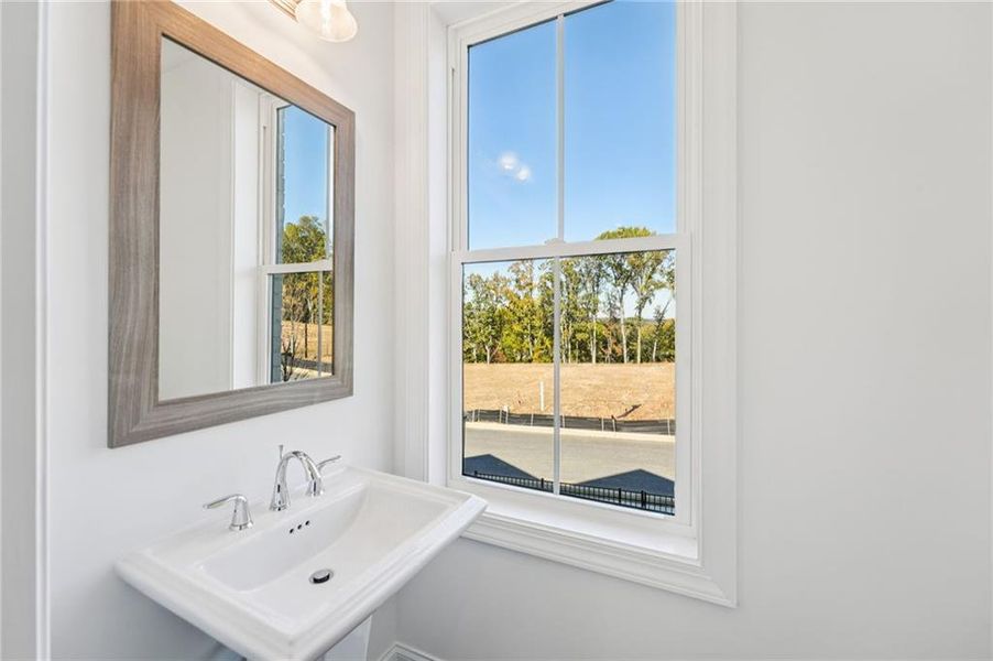 Close-up of interior finishes inside a home in Palisades Townhomes, Cumming (Image 16).