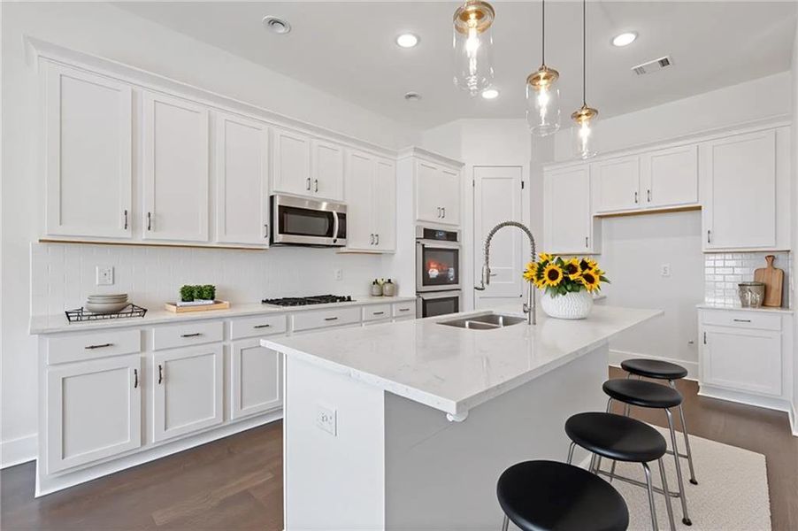 Furnished interior view inside a new home in Traditions of Braselton, Jefferson (Image 8). Furnished interior view inside a new home in Traditions of Braselton, Jefferson (Image 8).