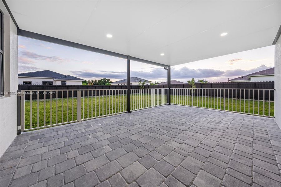 Exterior details and patio area of a home in , Homestead (Image 25). Exterior details and patio area of a home in , Homestead (Image 25).