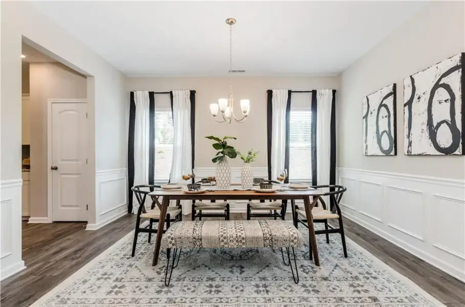 Furnished interior view inside a new home in Sagebrook, Powder Springs (Image 15).