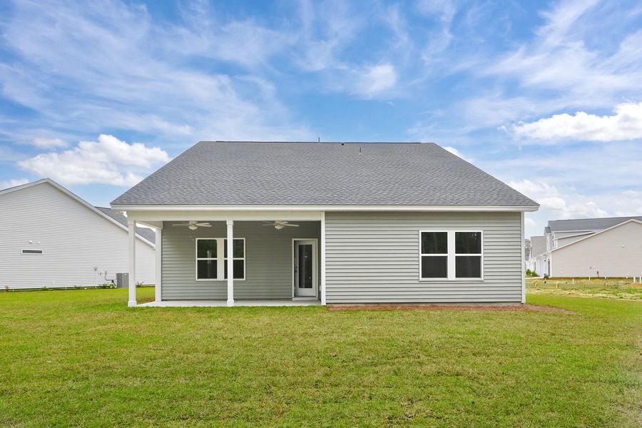 Exterior details and patio area of a home in Jordan Grove, Conway (Image 21).