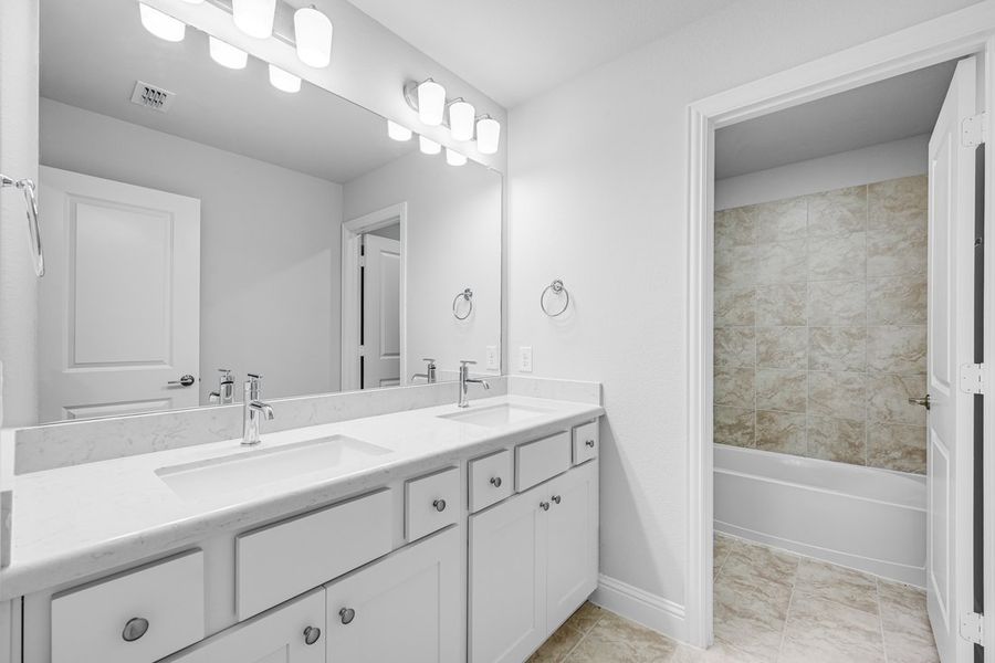 Furnished interior view inside a new home in Cross Creek Meadows 55s, Celina (Image 9).