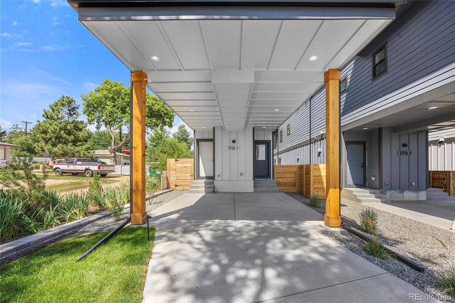 Exterior details and patio area of a home in , Denver (Image 3).