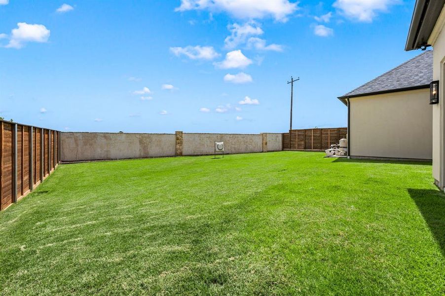 View of fenced backyard View of fenced backyard