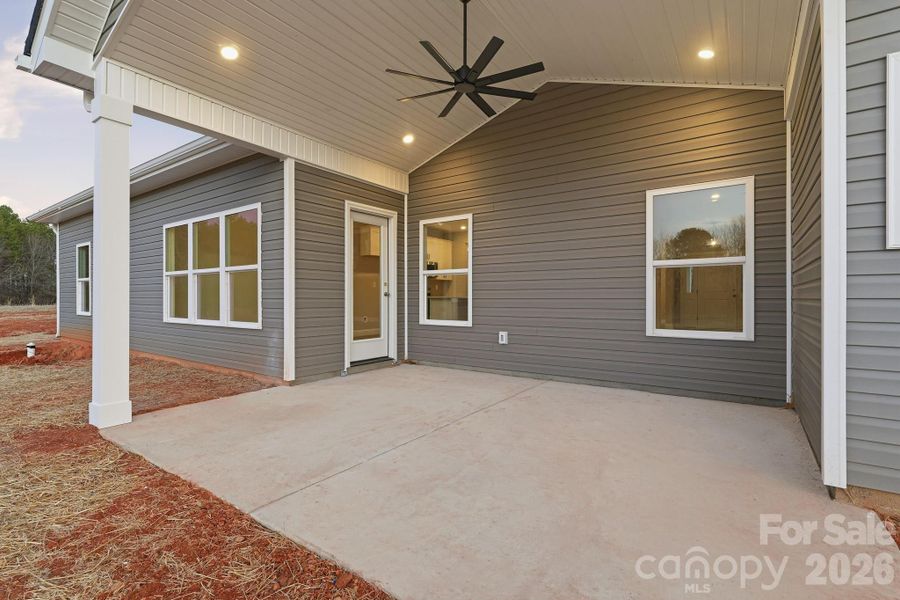 Exterior details and patio area of a home in , Troutman (Image 3).