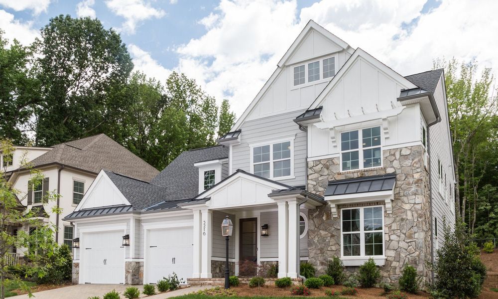 Representative exterior photo of a completed home built from the Marin by Classica Homes in McLean - Hunts Point, Belmont, NC (Image 36).