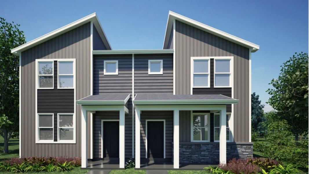 Front exterior of a new home in Vista Meadows, Fort Lupton, CO, highlighting curb appeal (Image 2). Front exterior of a new home in Vista Meadows, Fort Lupton, CO, highlighting curb appeal (Image 2).