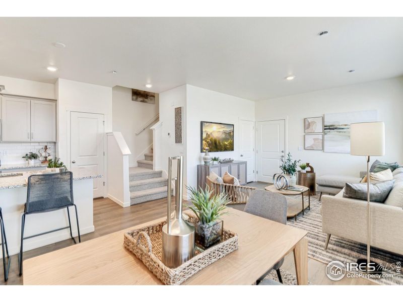 Furnished interior view inside a new home in Revere at Johnstown, Johnstown (Image 7). Furnished interior view inside a new home in Revere at Johnstown, Johnstown (Image 7).