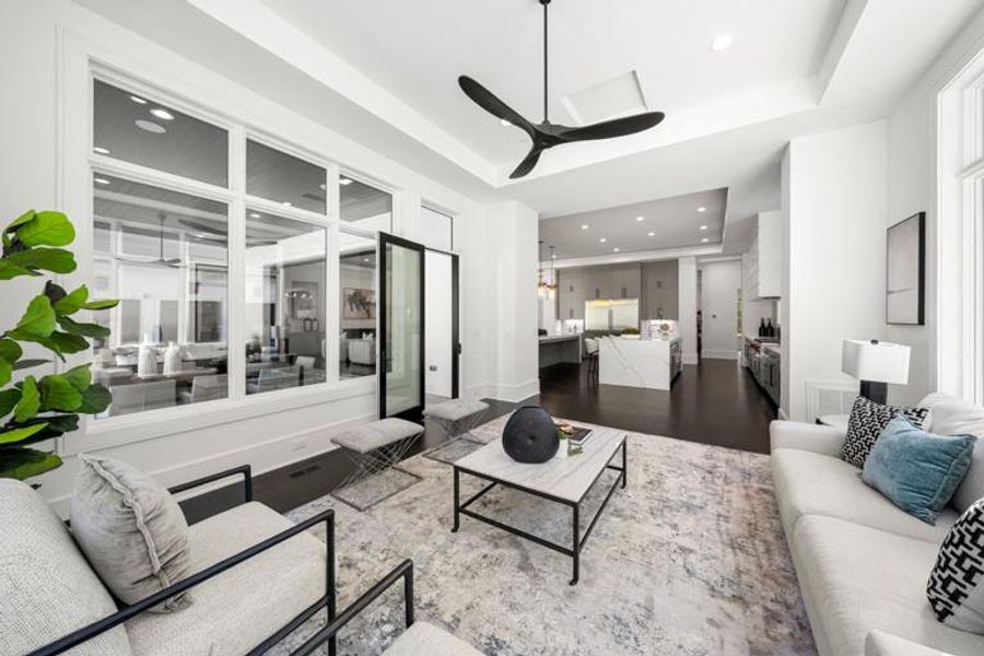 Furnished interior view inside a new home in , Sandy Springs (Image 60).