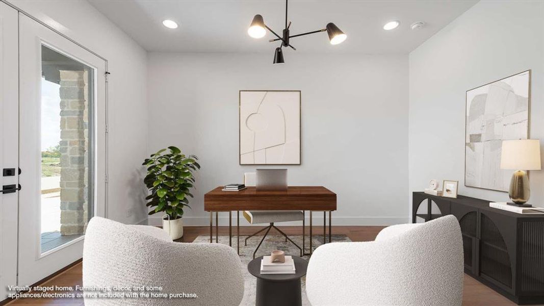 Furnished interior view inside a new home in The Tribute 60', The Colony (Image 12). Furnished interior view inside a new home in The Tribute 60', The Colony (Image 12).