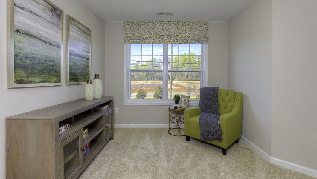 Representative furnished interior of a home built from the Carson by D.R. Horton in Townes at Tap Root Farms, Fletcher (Image 18).