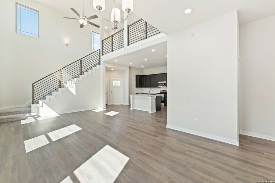 Spacious, unfurnished interior of a new home in Hunters Ranch, San Antonio (Image 23). Spacious, unfurnished interior of a new home in Hunters Ranch, San Antonio (Image 23).