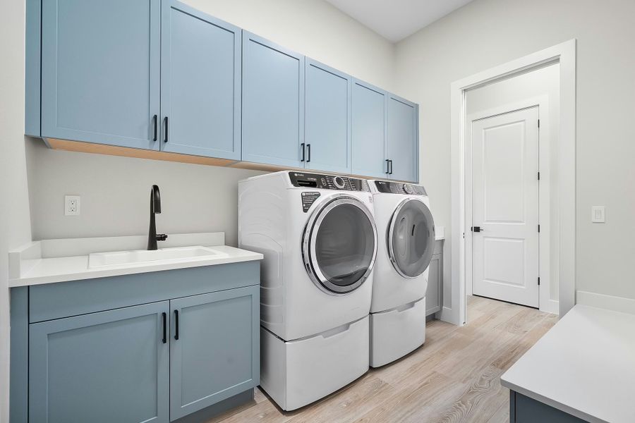 Representative furnished interior of a home built from the Alessia 58 by GHO Homes in Tesoro Club, Port St. Lucie (Image 17).