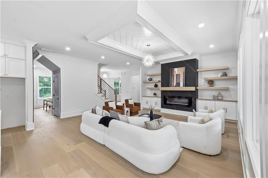 Furnished interior view inside a new home in , Monroe (Image 17).