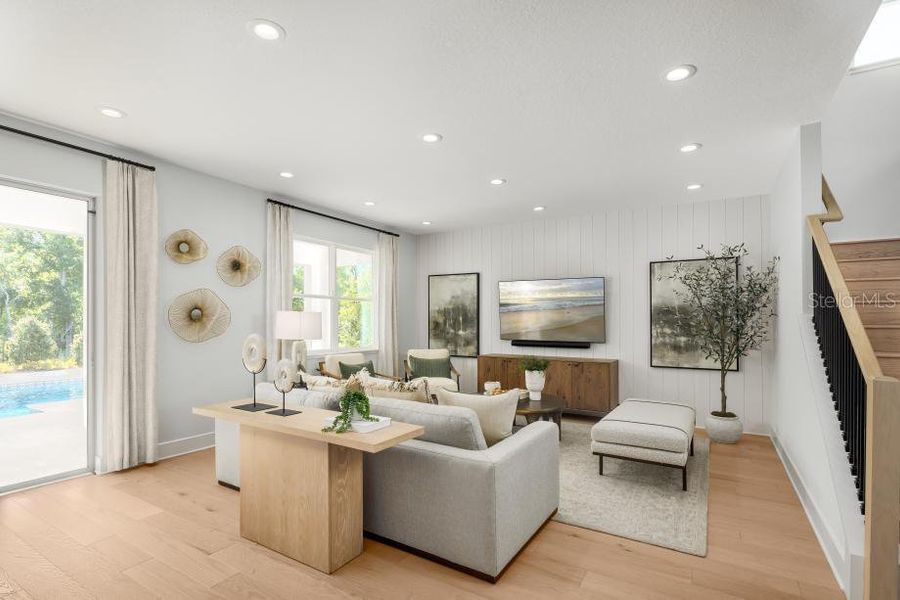 Furnished interior view inside a new home in , Orlando (Image 8).