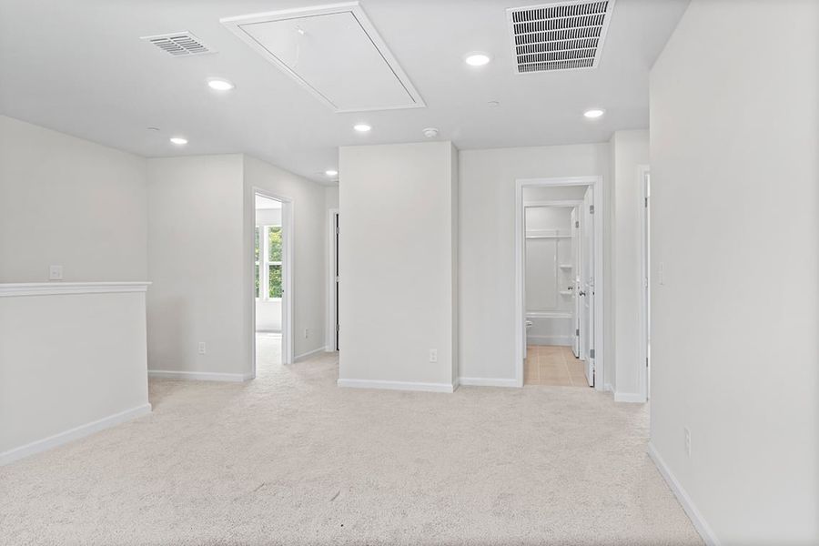 A room with white walls.