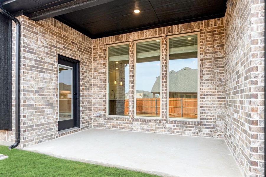 Exterior details and patio area of a home in Timberbrook, Justin (Image 25). Exterior details and patio area of a home in Timberbrook, Justin (Image 25).