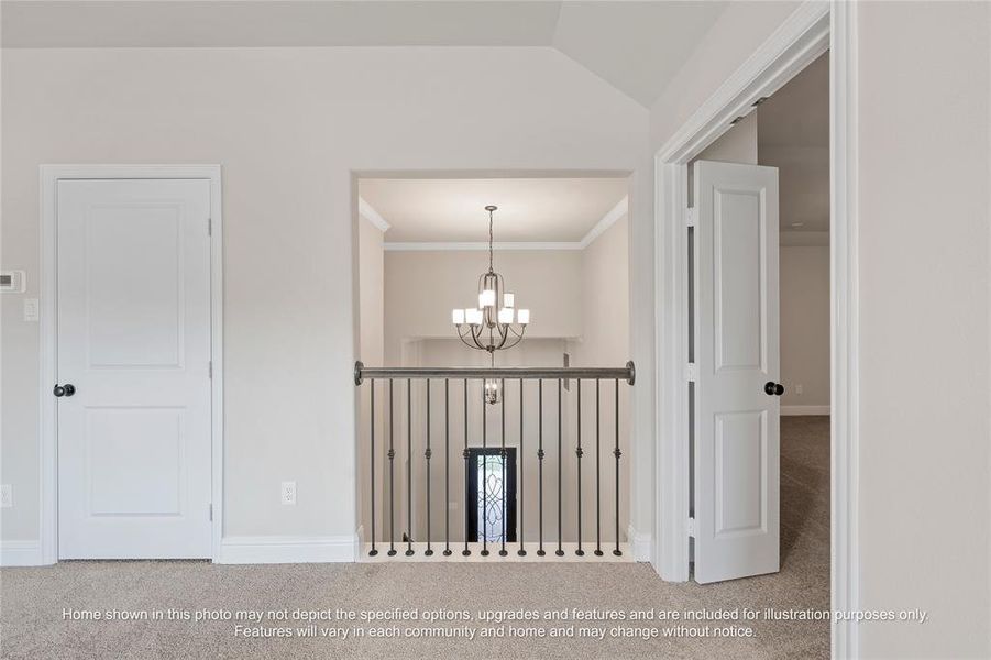 Furnished interior view inside a new home in Ridgepoint - Phase 1, Midlothian (Image 3).