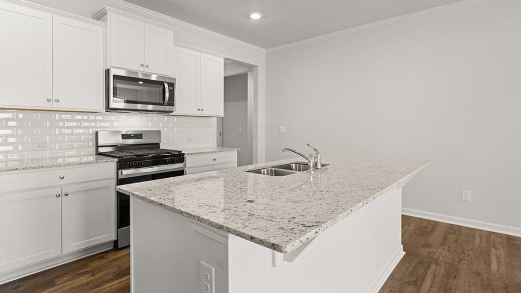 Furnished interior view inside a new home in Parkside at Carter Grove, Cartersville (Image 8).
