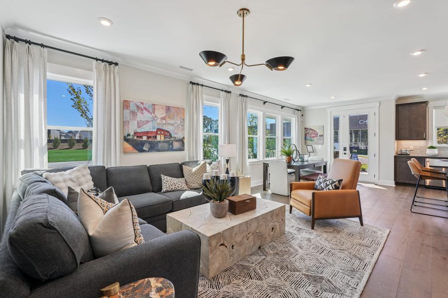 Representative furnished interior of a home built from the Wilson by Tri Pointe Homes in The Townes at NoVi, Pittsboro (Image 10).