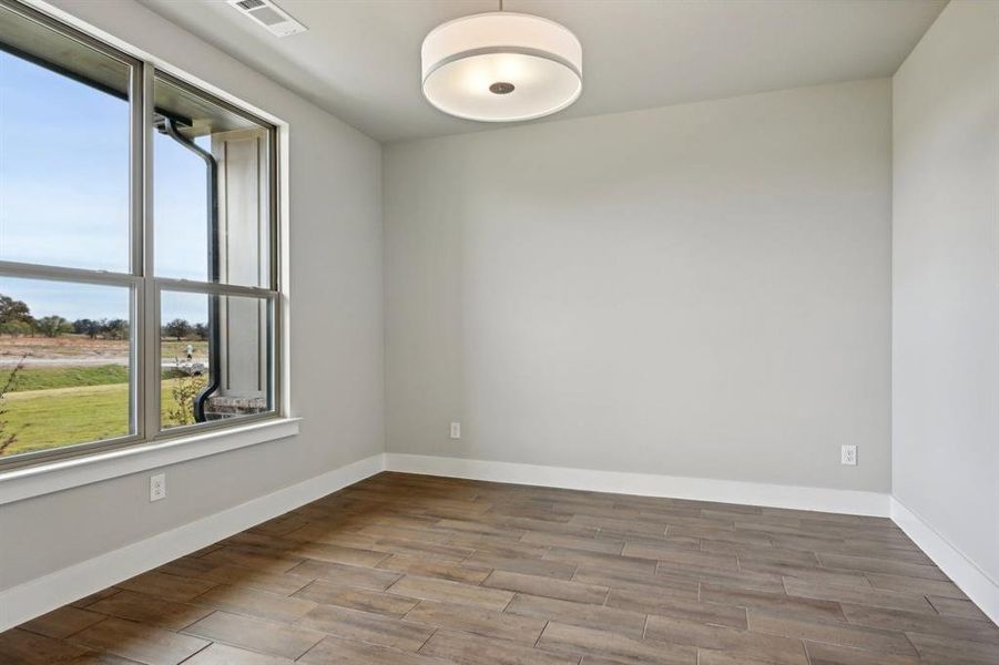 Study with solid surface flooring Study with solid surface flooring