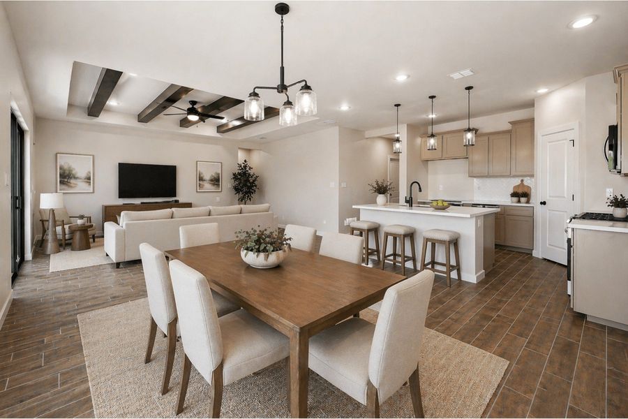 Furnished interior view inside a new home in Paloma Ranch, Harlingen (Image 6).