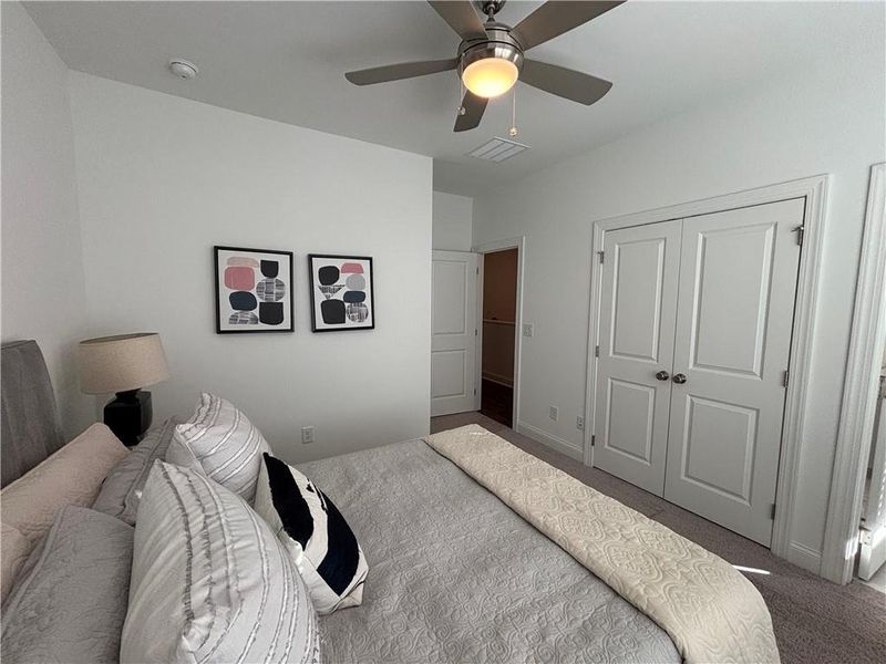 Furnished interior view inside a new home in Brackley Townhomes, Cumming (Image 8). Furnished interior view inside a new home in Brackley Townhomes, Cumming (Image 8).