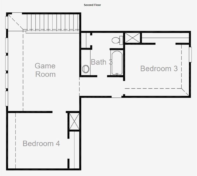 Second Floorplan - Representative Photo